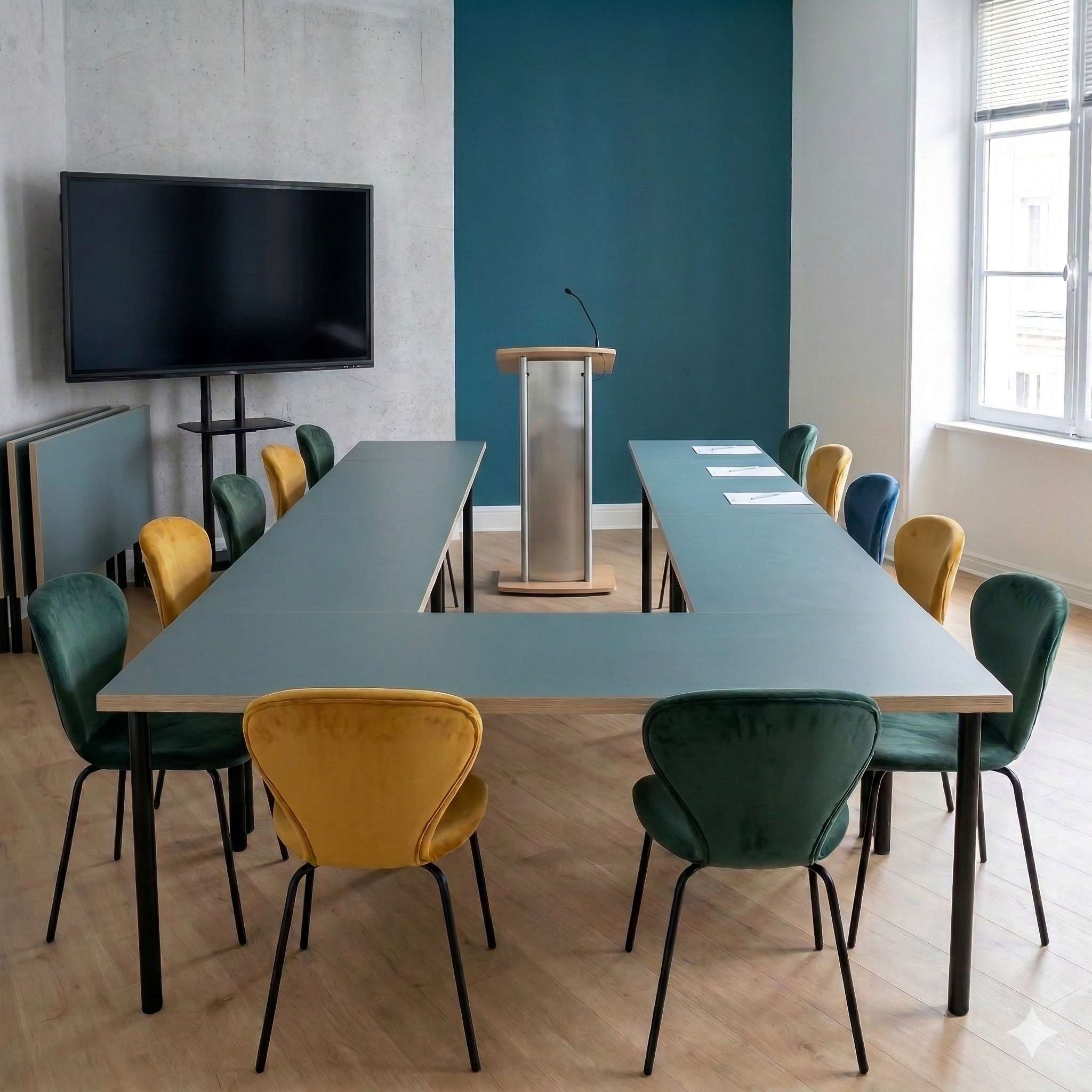 Salle La Cité configuration en U Narbonne Les Barques